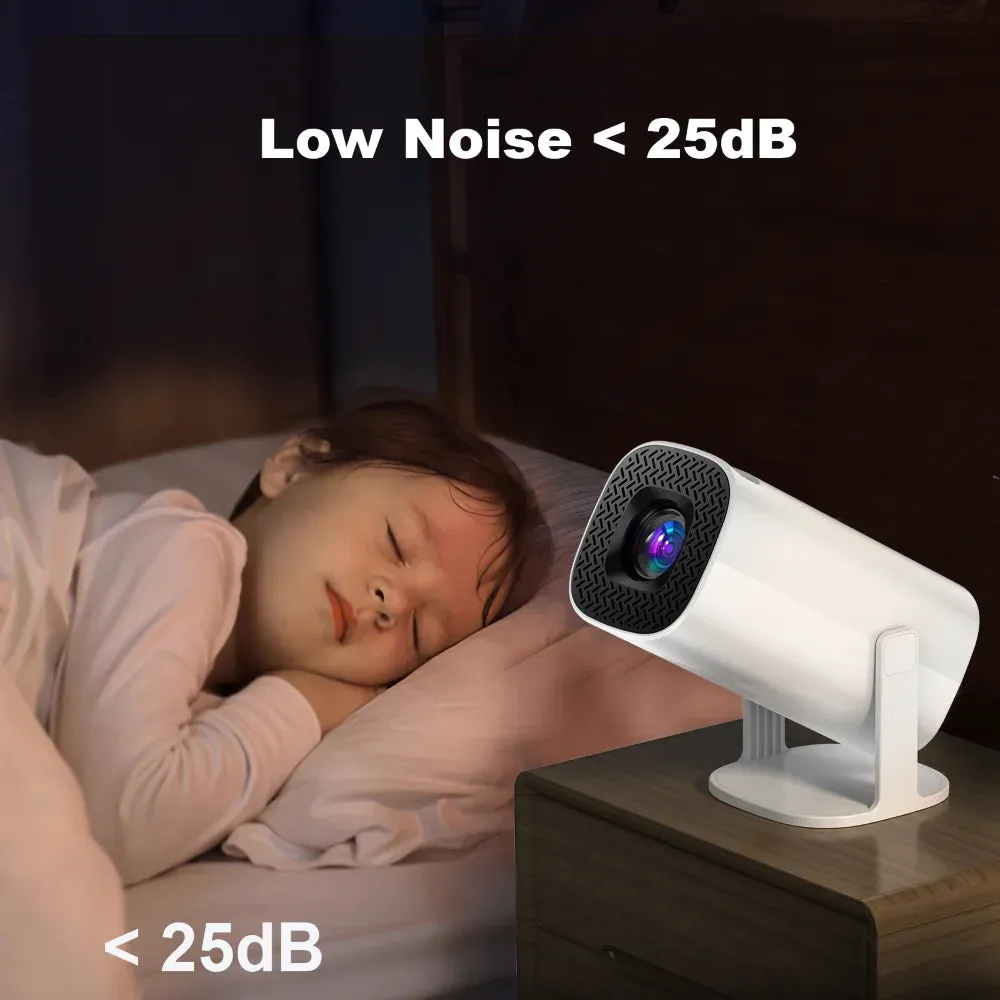 Portable Projector Android 11 WiFi6 Support 4K 1080P BT5.0 Projector 1208*720P Home Cinema Portable Projector