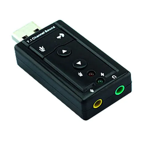Portable USB 2.0 External Sound Card Virtual 7.1 Channel Stereo Audio Adapter