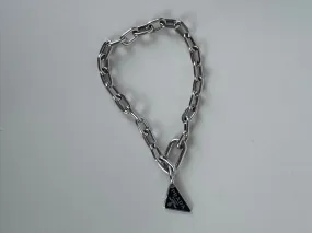 Prada Silver Logo Bracelet
