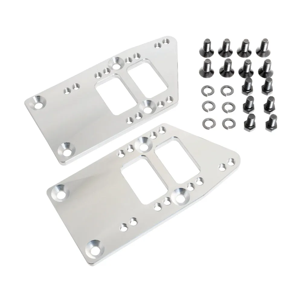 Racing Power Motor Mount Adapter - Bolt-On - Adjustable - 7/16 to 2-1/4 in Forward Mount - LS-Series Engines to GM 3-Bolt (Pair)
