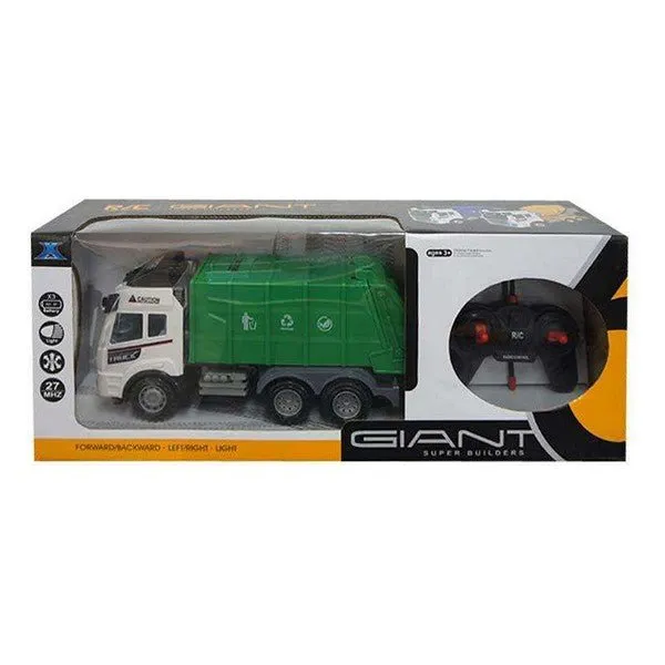 Radio Control Trash Truck Giant White Green