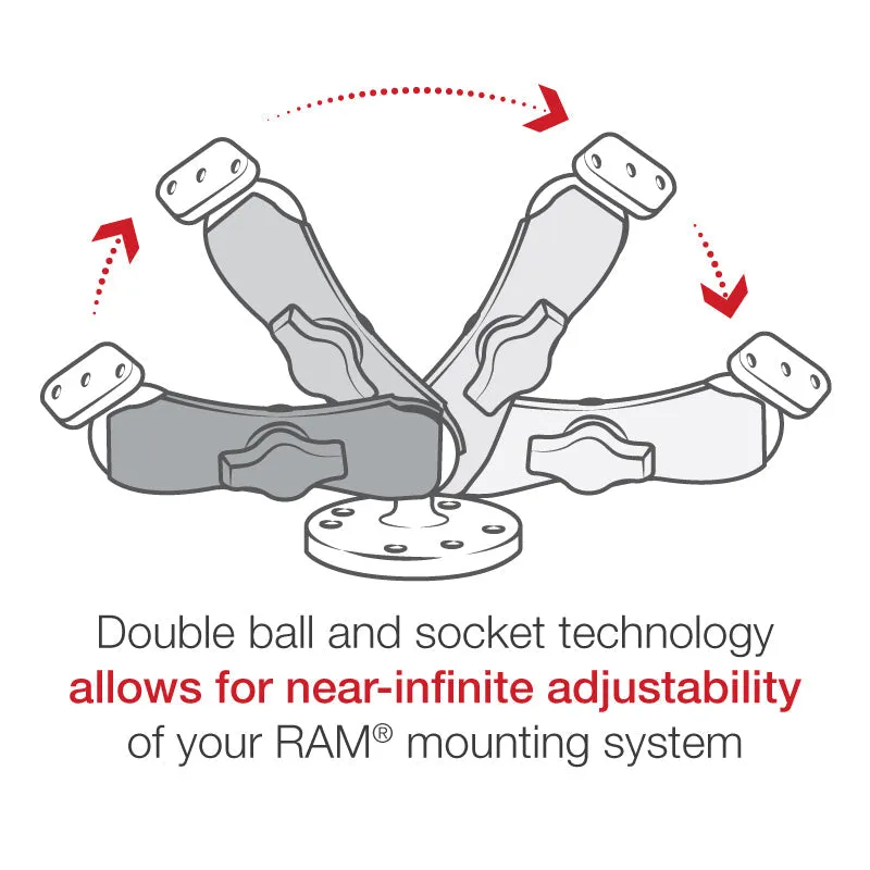 RAM® Quick-Grip™ Spring-Loaded Phone Mount with Drill-Down Base