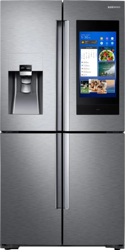 Samsung Counter Depth Family hub 4 flex door refrigerator In stainless steel