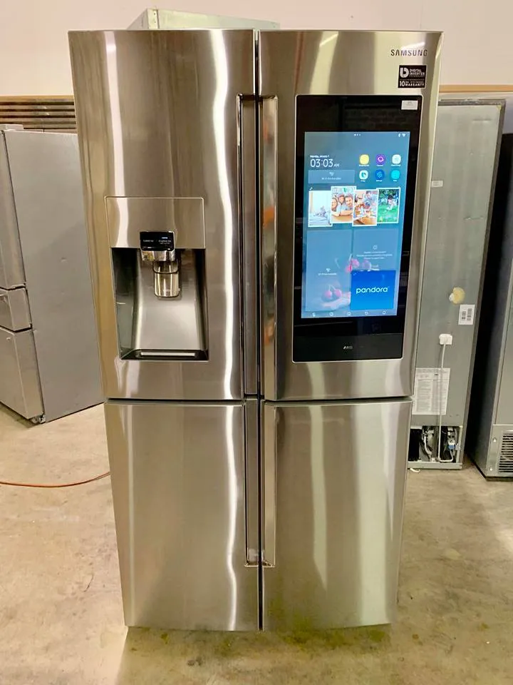 Samsung Counter Depth Family hub 4 flex door refrigerator In stainless steel