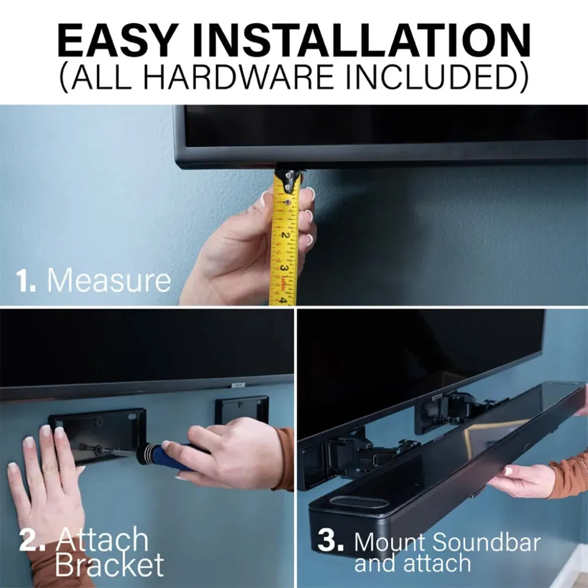 Sanus WSBWM1 Extendable Soundbar Mount for Dolby Atmos Soundbars