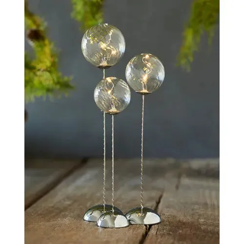 Sirius Wave Trio decorative table light, clear