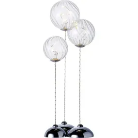 Sirius Wave Trio decorative table light, clear