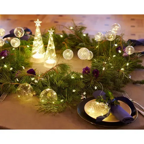 Sirius Wave Trio decorative table light, clear