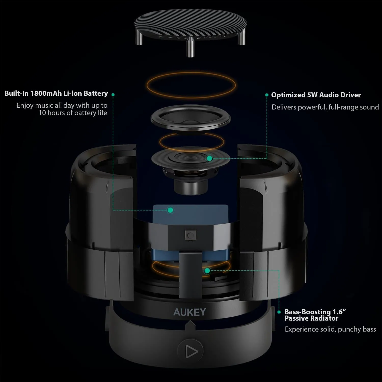 SK-M31 Wireless Mini Bluetooth Speaker with Enhanced Bass