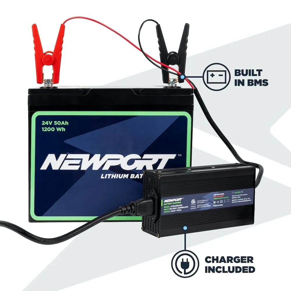 SKF117 Stern Newport NK180 PRO   24V 50AH Battery Motorization Kit