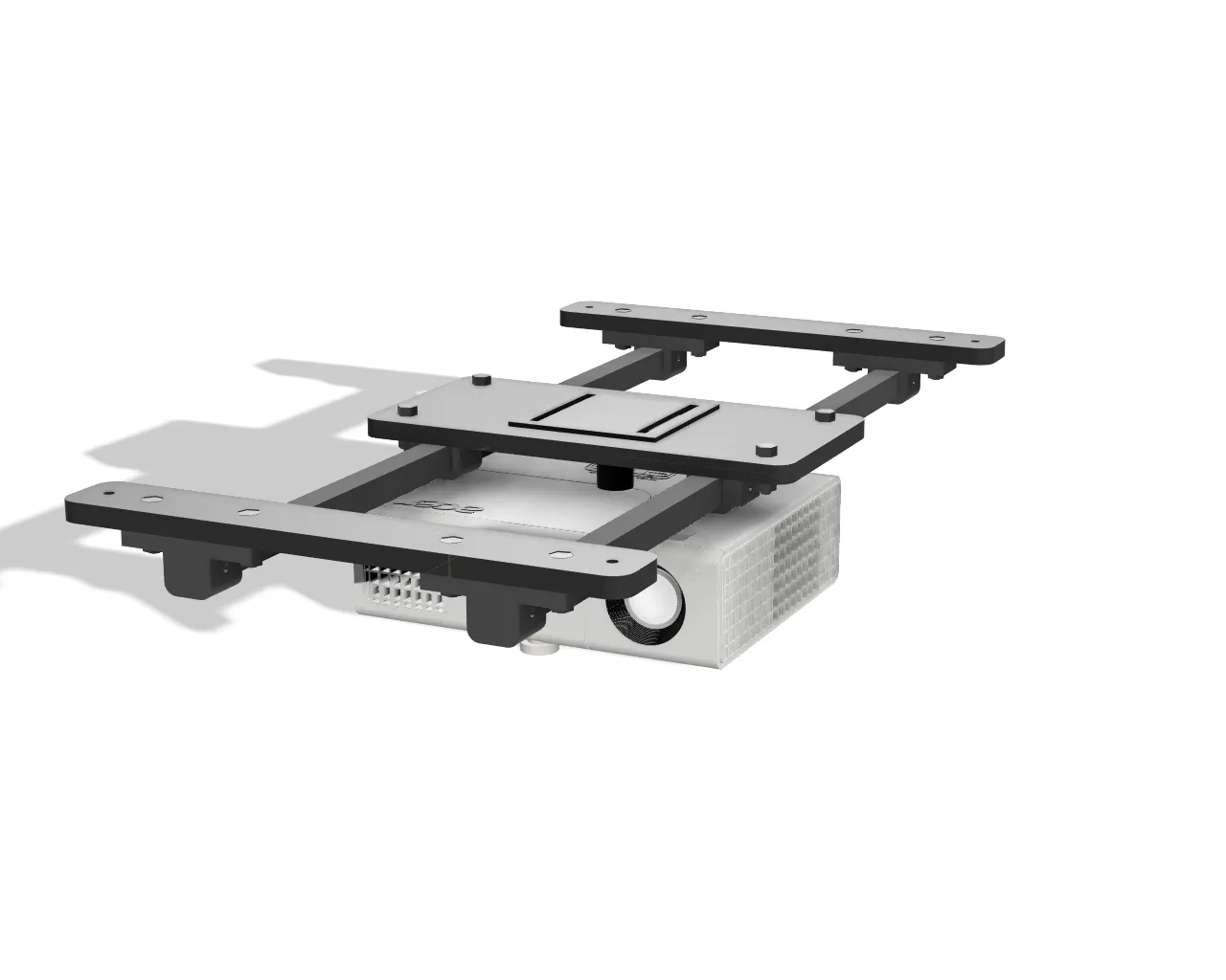 SkyRail Adjustable Sliding Ceiling Projector Mount for Golf Simulators