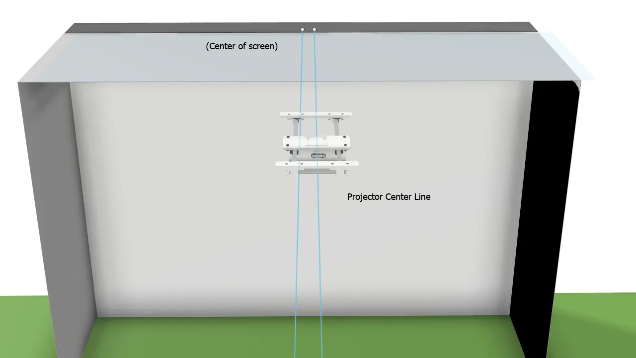 SkyRail Adjustable Sliding Ceiling Projector Mount for Golf Simulators