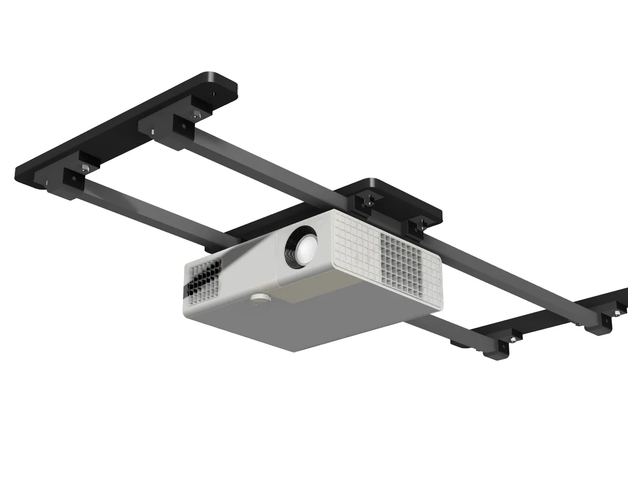 SkyRail Adjustable Sliding Ceiling Projector Mount for Golf Simulators