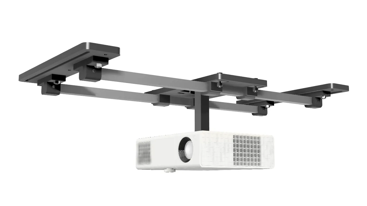 SkyRail Adjustable Sliding Ceiling Projector Mount for Golf Simulators