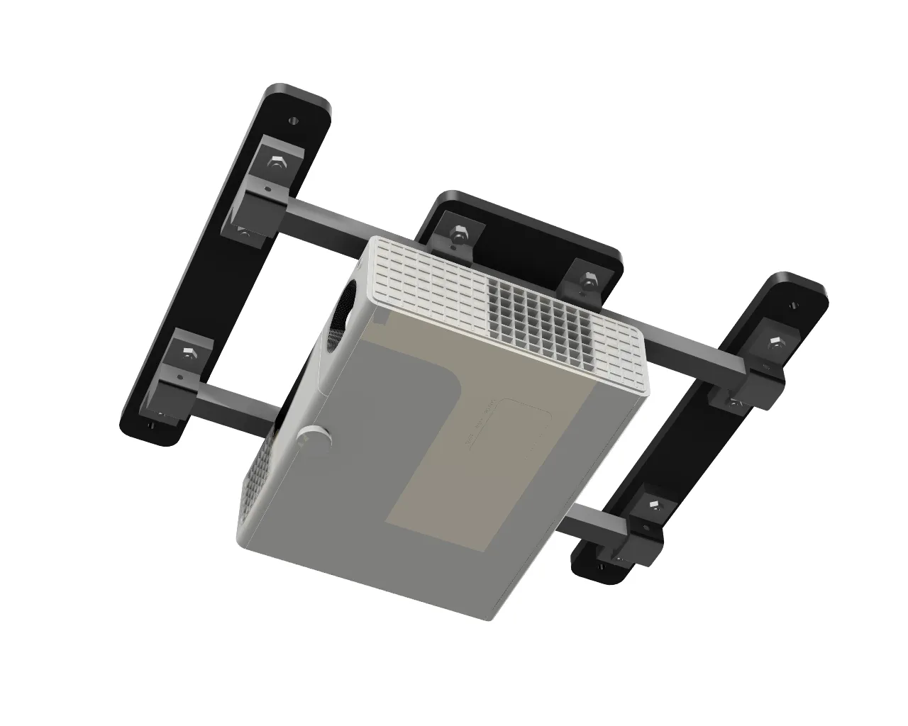 SkyRail Adjustable Sliding Ceiling Projector Mount for Golf Simulators