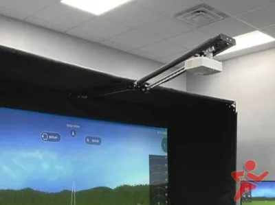 SkyRail  Cage Attached Golf Simulator Projector Mount for Super Bays and Studio Bays