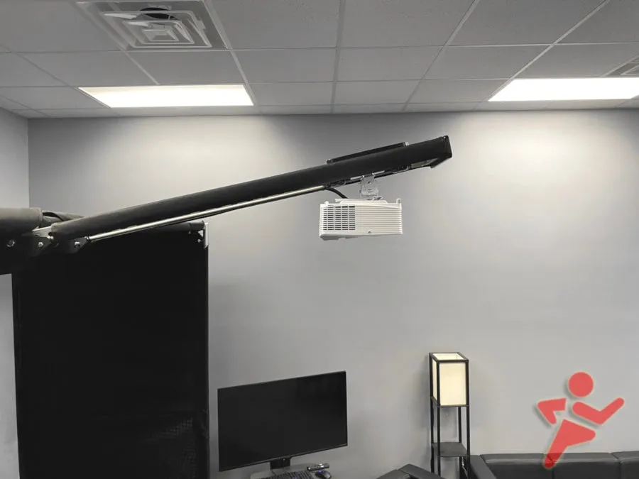 SkyRail  Cage Attached Golf Simulator Projector Mount for Super Bays and Studio Bays