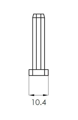 SOLO 50x10mm, END CAP