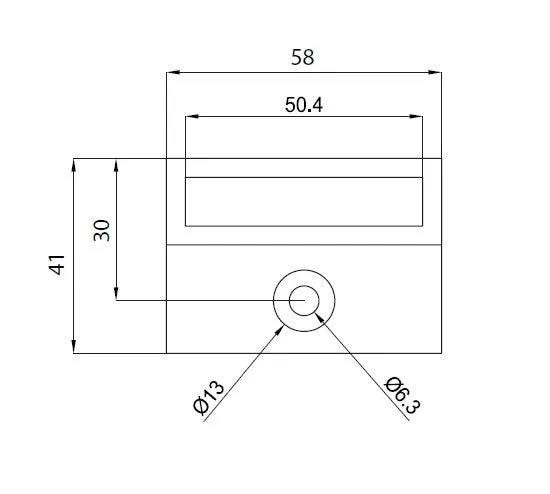 SOLO 50x10mm, WALL PLATE