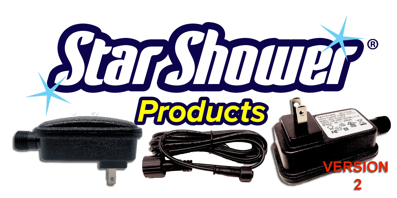 Star Shower Replacement Power Supply Adapter Plug v2| Intertek 5004021 4007202 5001704 5008916 3103807 3099641 5003428