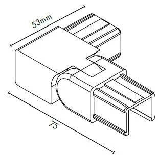 Summit Nanorail 25x21mm 90-degree vertical adj – right