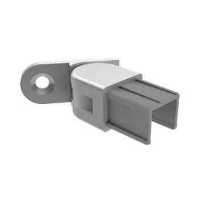 Summit Nanorail 25x21mm wall plate horizontal adjustable- Left - Satin