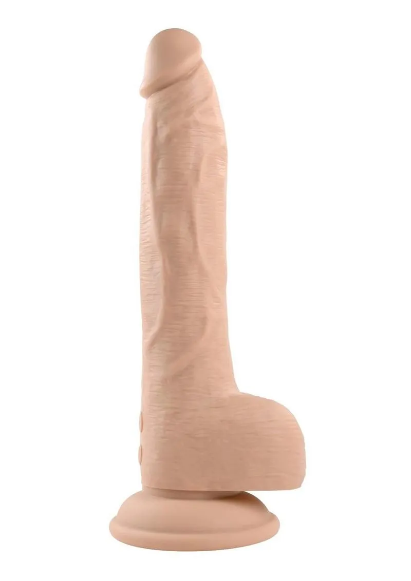 Thrust In Me Rechargeable Silicone Thrusting Vibrating Realistic Dong with Remote Control