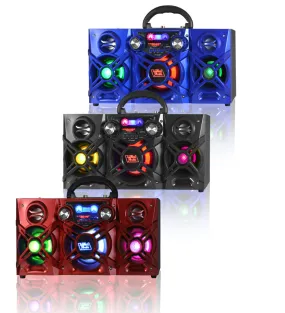 TOPTECH TT-740-BT, Portable TWS Bluetooth Speaker with 360 HD Stereo Sound & LED Lights