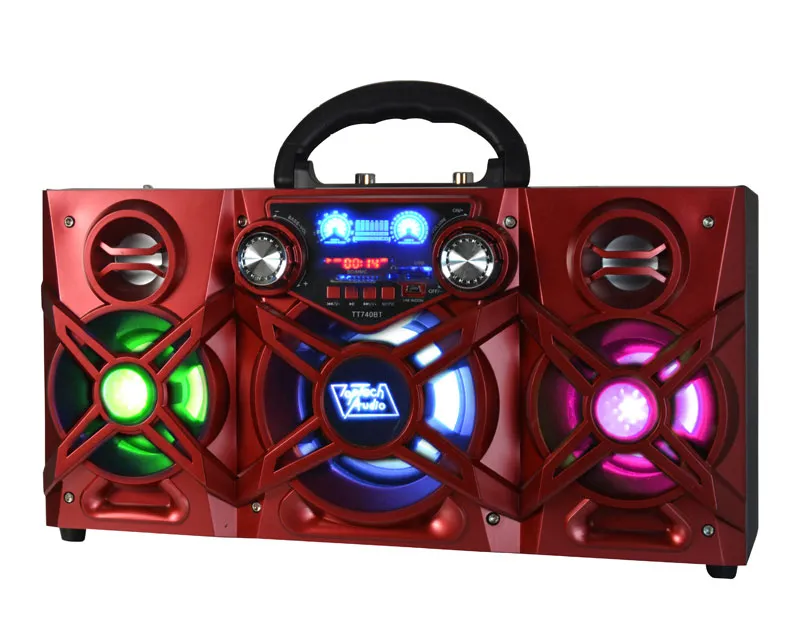 TOPTECH TT-740-BT, Portable TWS Bluetooth Speaker with 360 HD Stereo Sound & LED Lights