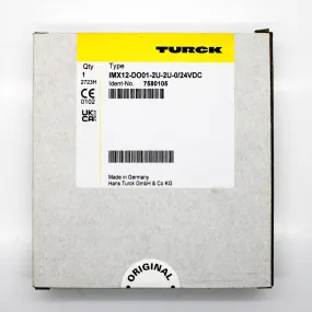 Turck 2-Channel Solenoid Driver IMX12-DO01-2U-2U-0/24VDC 7580105
