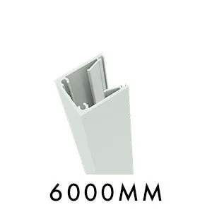 U channel Side frame 28mm x 32mm 6000MM LONG for slats, push fit