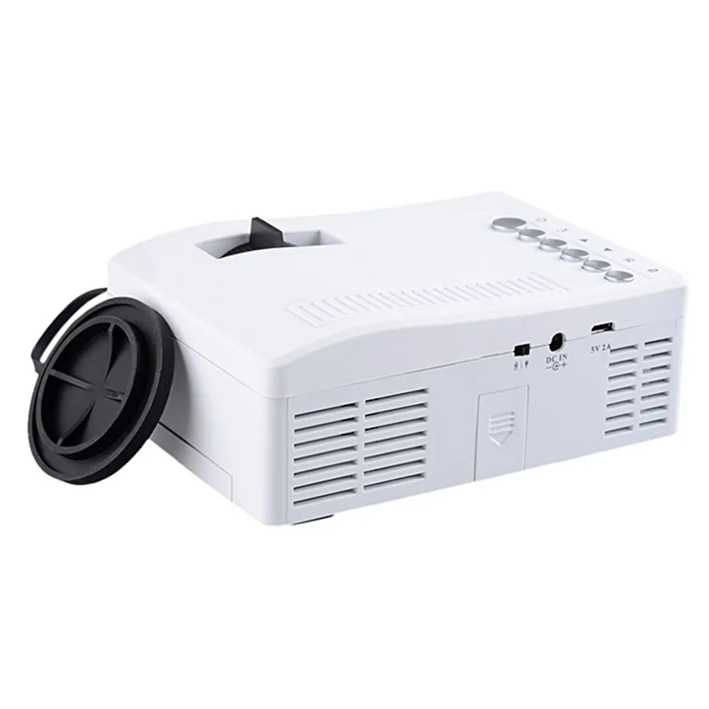 UC18 Multimedia Mini Portable Projector for Home Cinema Entertainment, Kids Education Projector, HD LED Gaming Projector [Support USB TV VGA SD AV]