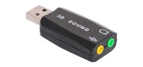 USB Sound Card Adapter Dongle D0290