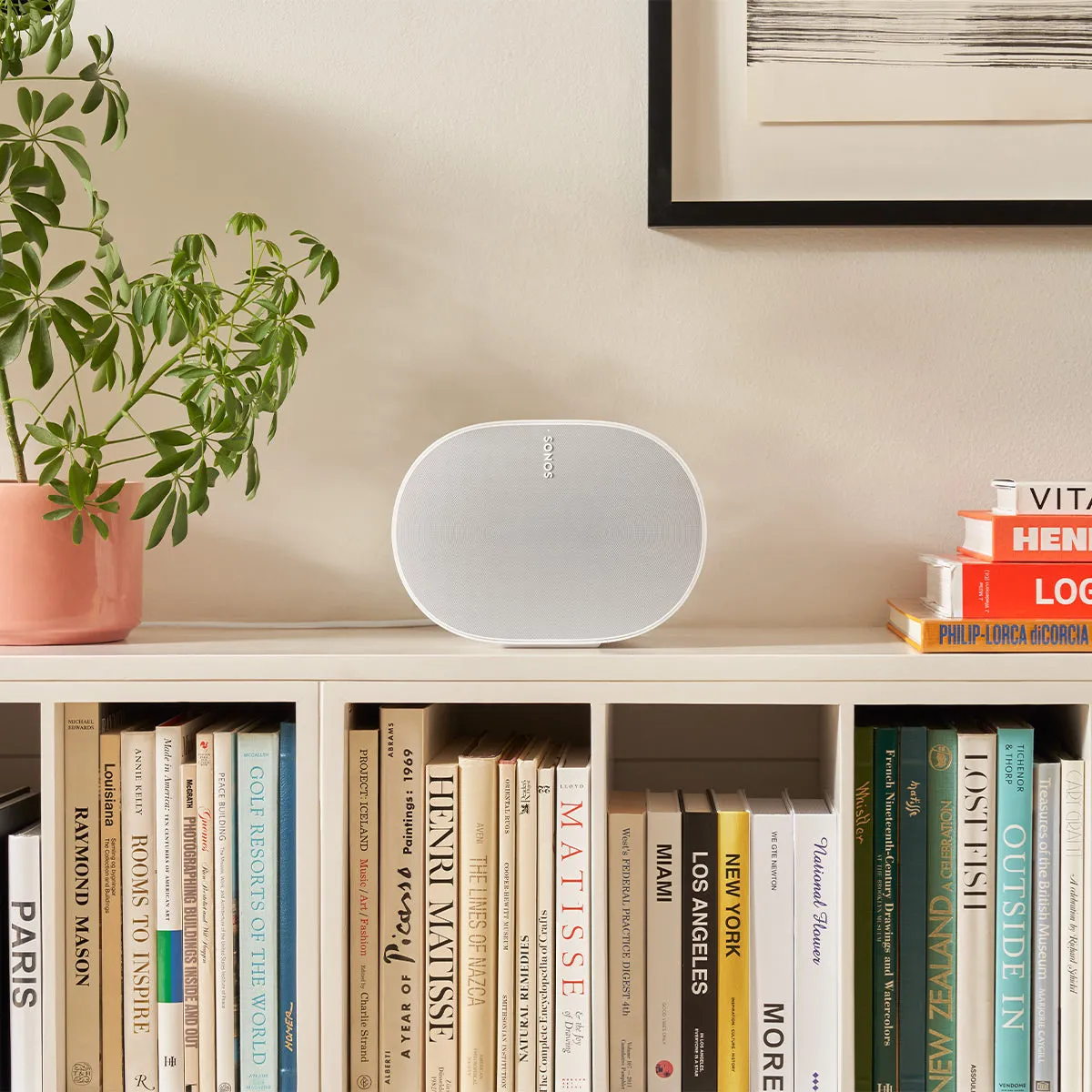 Victrola Stream Onyx Works with Sonos Wireless Turntable with Pair of Sonos Era 300 Wireless Smart Speaker (White)