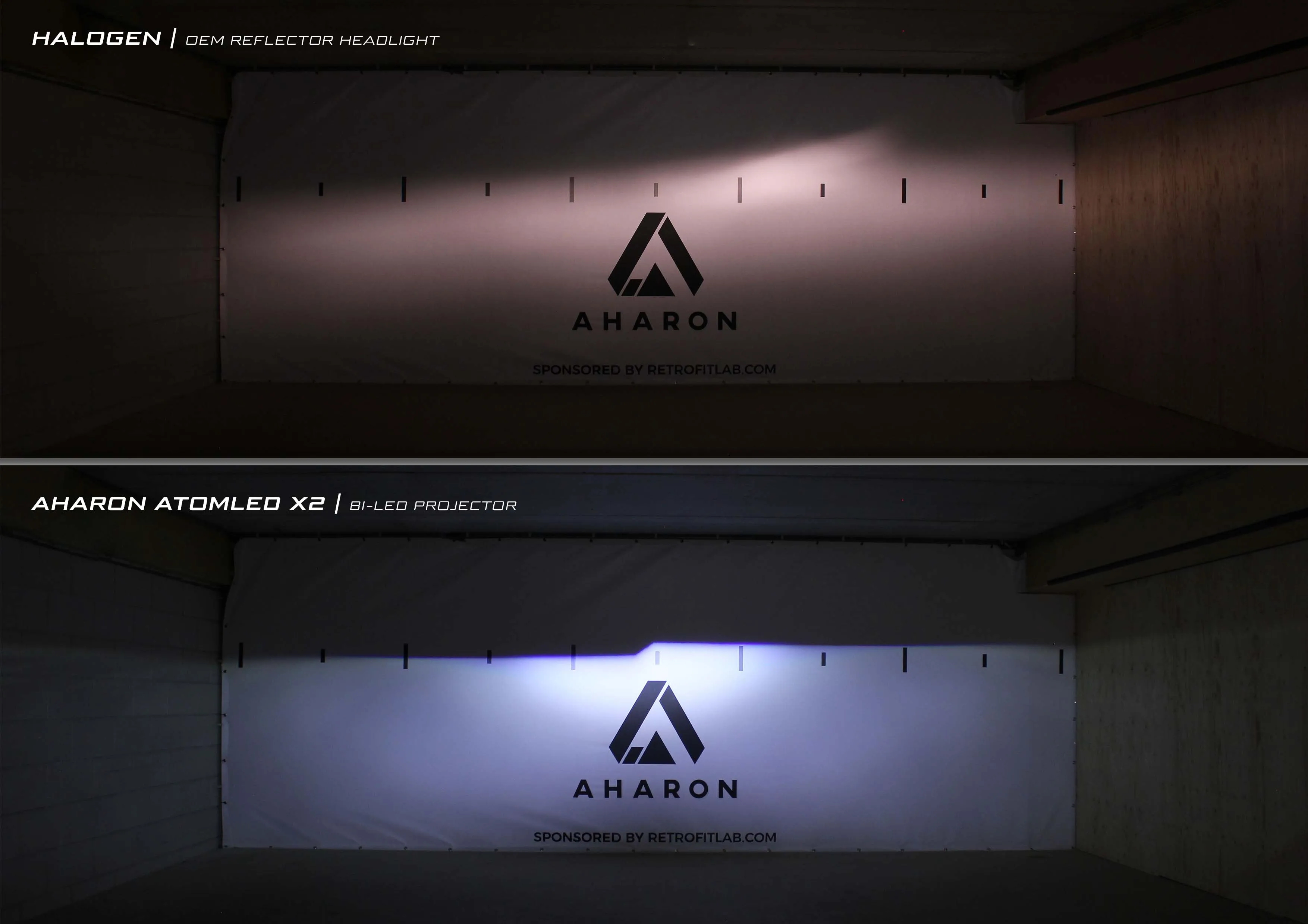 Volkswagen Transporter T5.1 02-09 Bi-LED light upgrade retrofit kit for H4 halogen headlights