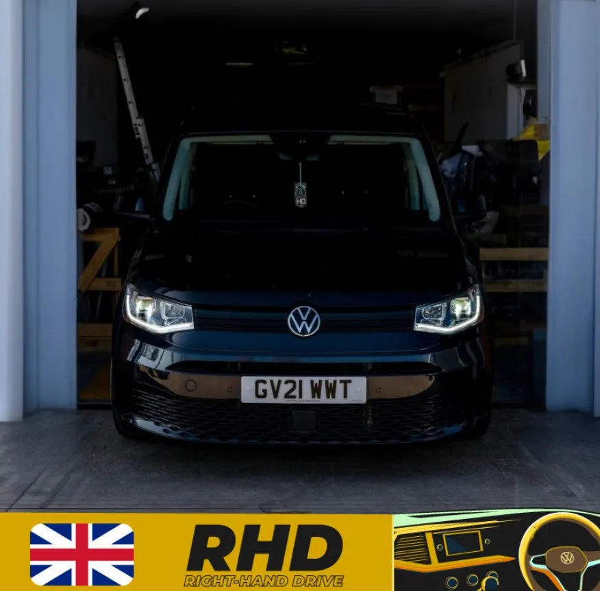 VW Caddy 5 LED DRL Headlights with Sequential Indicators – Chrome KIT