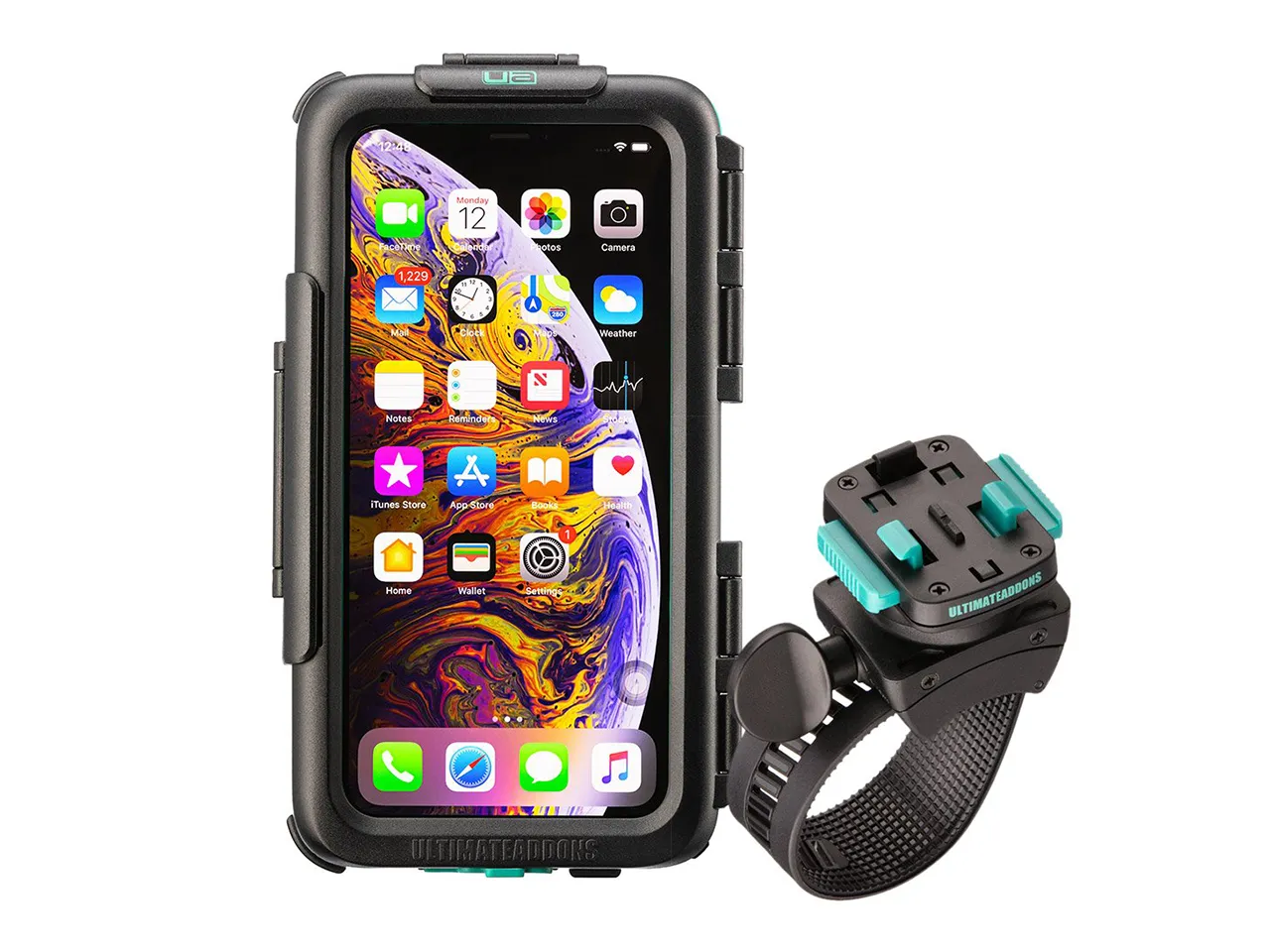 Waterproof Tough Case & Strong Secure Bike Handlebar Mounting Kit Apple iPhone 12 / 12 Pro