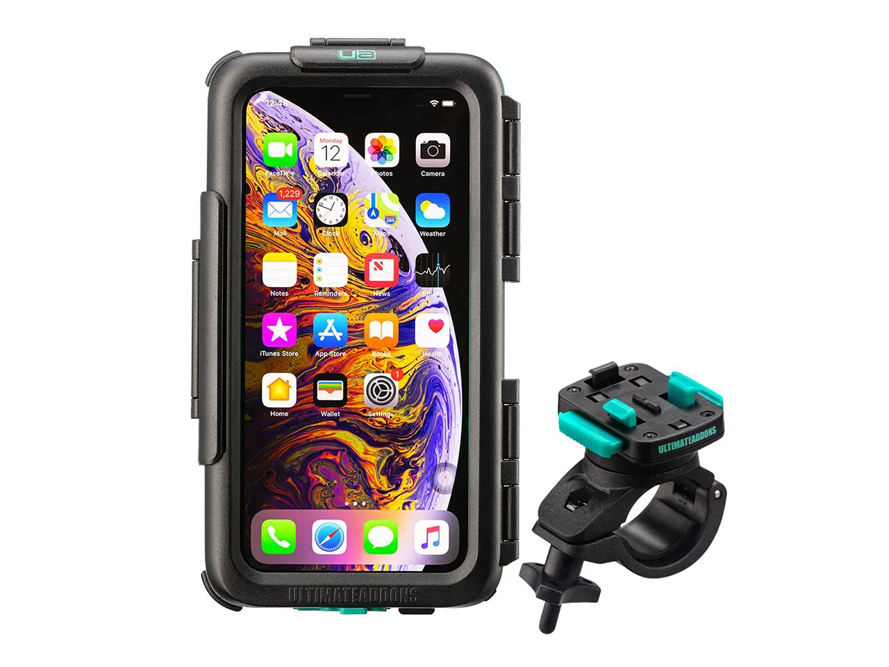 Waterproof Tough Case & Strong Secure Bike Handlebar Mounting Kit Apple iPhone 12 / 12 Pro