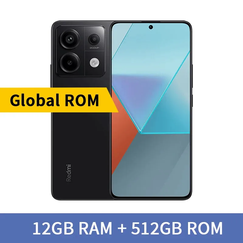Xiaomi Redmi Note 13 Pro 5G Global ROM 128GB/256GB/512GB 200MP OIS Camera 120Hz 1.5K Snapdragon 7S Gen 2 67W Fast Charging