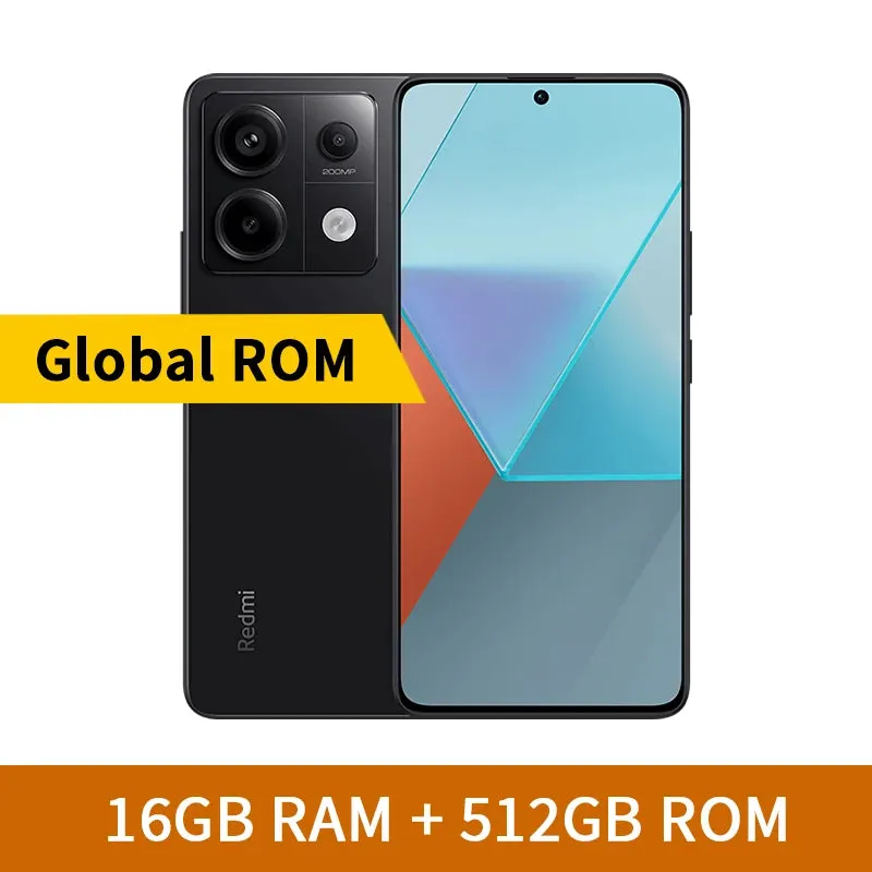 Xiaomi Redmi Note 13 Pro 5G Global ROM 128GB/256GB/512GB 200MP OIS Camera 120Hz 1.5K Snapdragon 7S Gen 2 67W Fast Charging