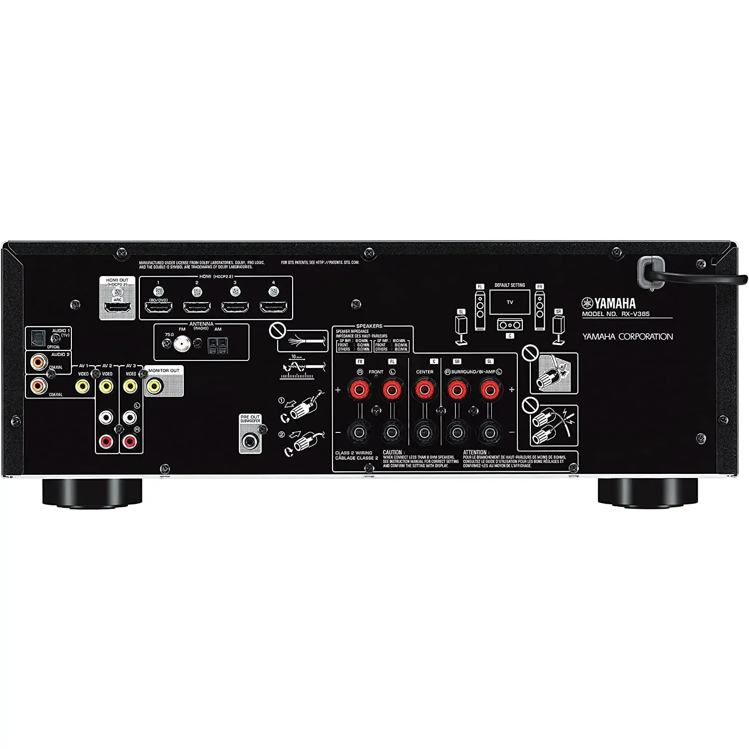Yamaha YHT-4950U 5.1-Channel Home Theater System 4K Ultra HD HDMI (4 in/1 out)